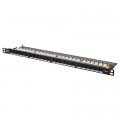 Digitus Патч-панель 19 " 0.5U, 24xRJ45, cat 6 UTP в зборі Digitus (DN-91624U-SL-SH)