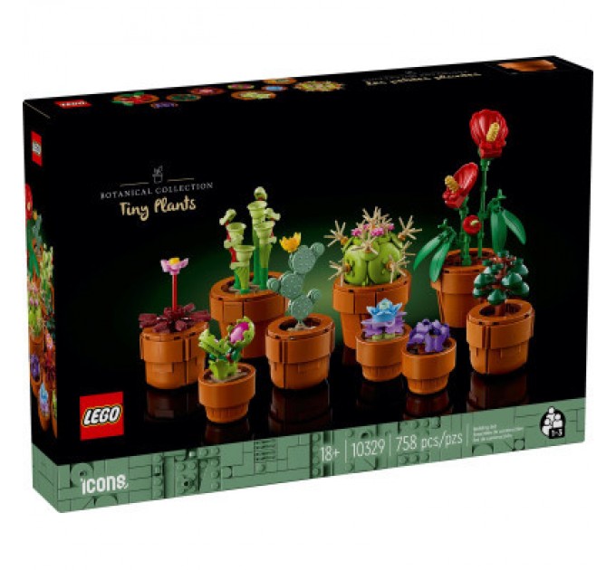 LEGO Конструктор LEGO Icons Мініатюрні рослини 758 деталей (10329)