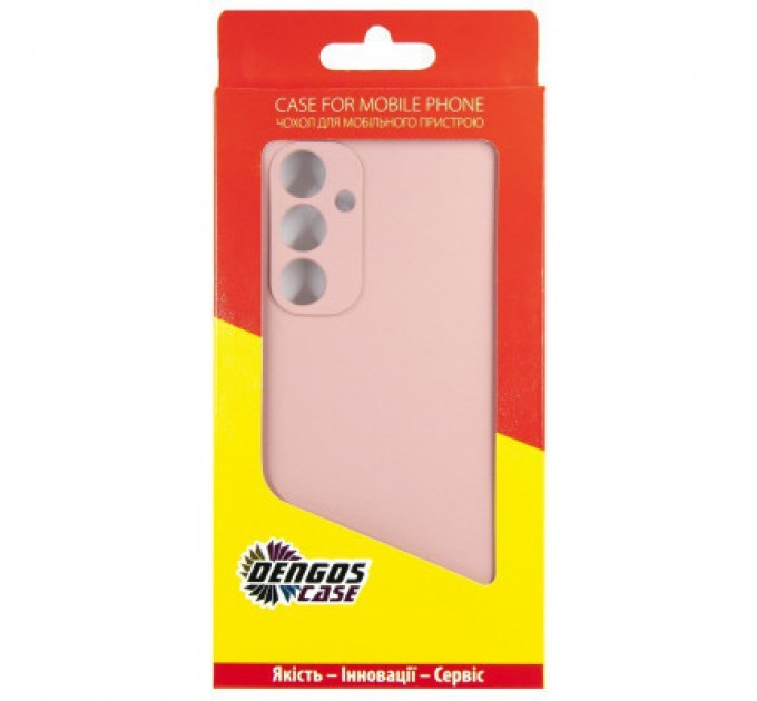Dengos Чохол до мобільного телефона Dengos Soft Samsung Galaxy A35 5G (Pink) (DG-TPU-SOFT-56)