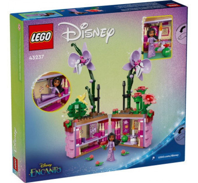 LEGO Конструктор LEGO Disney Princess Classic Квітковий горщик Ізабели 641 деталь (43237)