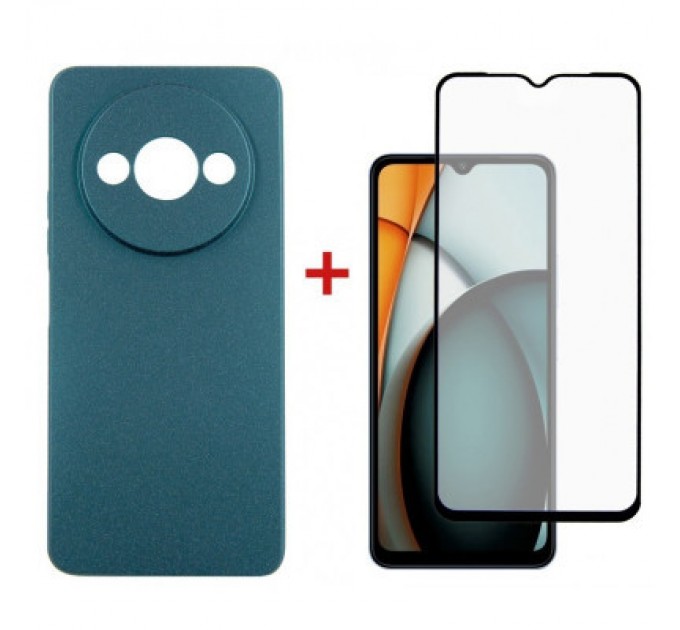 Dengos Чохол до мобільного телефона Dengos Xiaomi Redmi A3 + Glass Green (DG-KM-90)