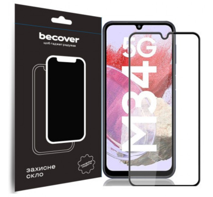 BeCover Скло захисне BeCover Samsung Galaxy M34 5G SM-M346 Black (711445)