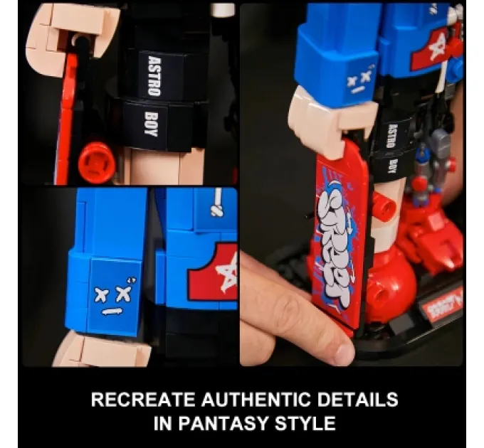 Pantasy Конструктор Pantasy Astro Boy: Хлопчик зі скейтбордом (86207)