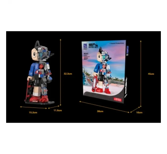 Pantasy Конструктор Pantasy Astro Boy: Хлопчик зі скейтбордом (86207)