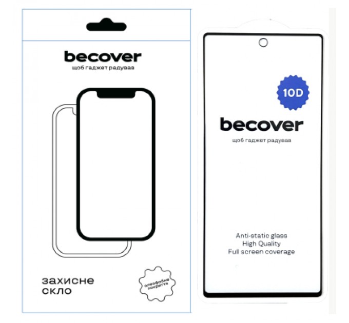 BeCover Скло захисне BeCover Google Pixel 6A 10D Black (711488)