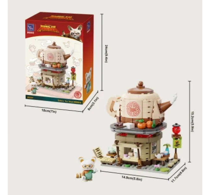 Pantasy Конструктор Pantasy Kung Fu Panda Кунгфу Панда Міні Вид на вулицю - Чайна лавка Шифу (86507)