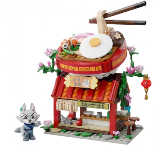 Pantasy Конструктор Pantasy Kung Fu Panda Кунгфу Панда Міні Вид на вулицю - Раменна крамниця Чжена (86506)