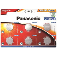 Батарейка Panasonic CR 2032 Lithium * 6 (CR-2032EL/6B)