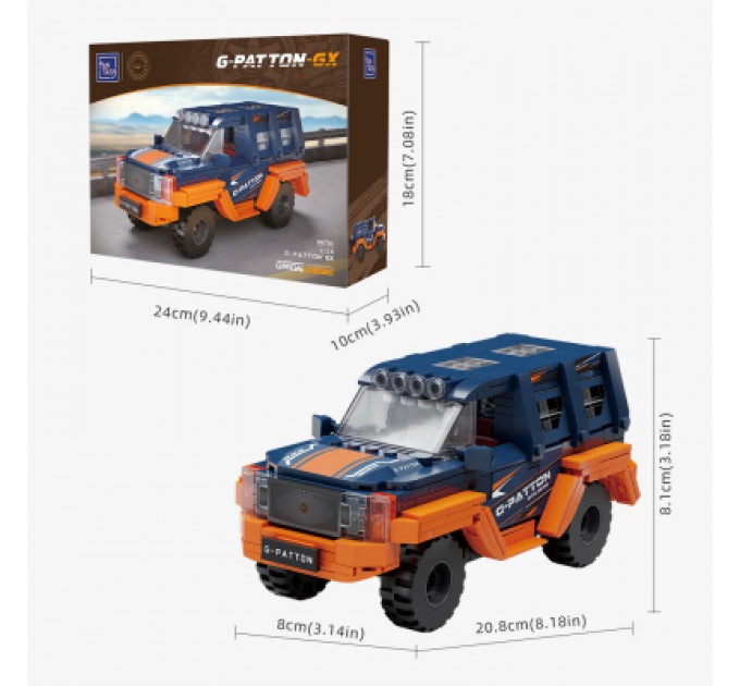 Pantasy Конструктор Pantasy George Patton G-PATTON ️GX 1:18 помаранчевий (86701)