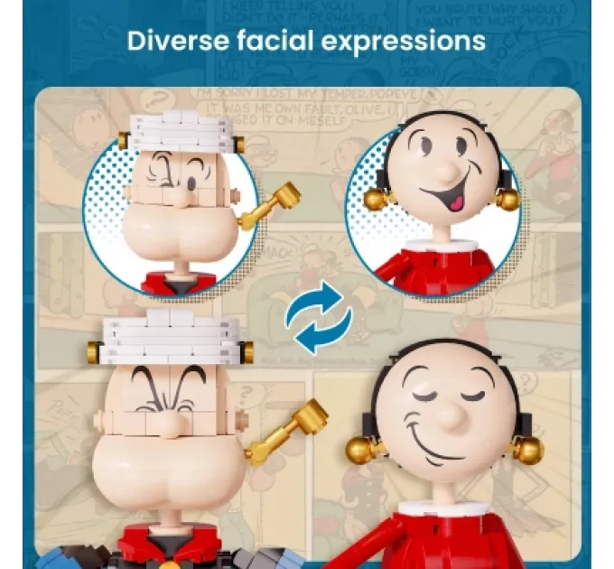 Pantasy Конструктор Pantasy Popeye Папай з Оливою (86401)