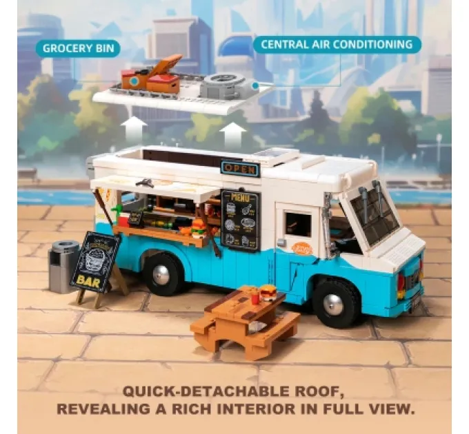 Конструктор Pantasy Original - Joyside Series Ретро-фудтрак (85011)