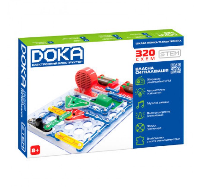 DOKA Конструктор DOKA електронний 320 схем (D70707)