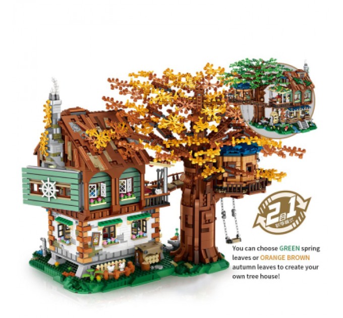 LOZ mini Конструктор LOZ mini Будинок на дереві без фігурок (1033)