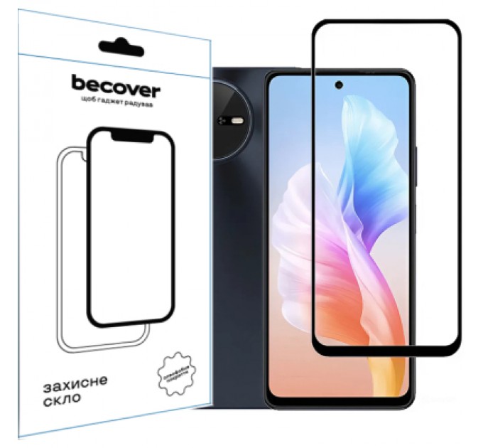 BeCover Скло захисне BeCover Oscal Tiger 12 6.78" Black (711579)