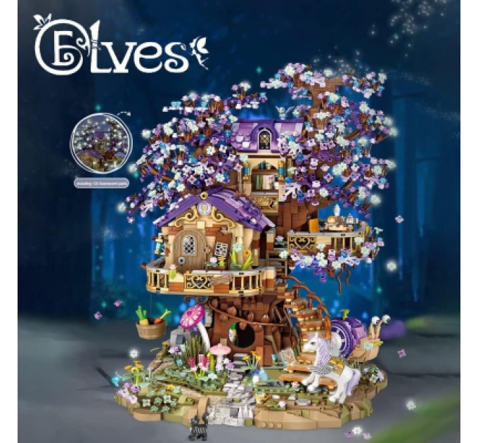 LOZ mini Конструктор LOZ mini Будиночок ельфа на дереві без фігурок (1065)