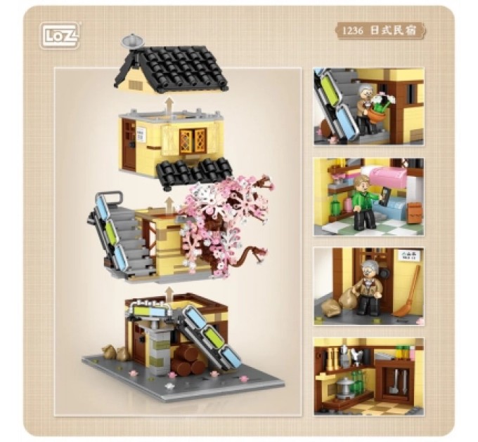 LOZ mini Конструктор LOZ mini Житлові будинки без фігурок (1236)