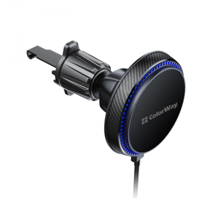 ColorWay Універсальний автотримач ColorWay MagSafe 360° Air Vent 15W Black (CW-CHMW041Q-BK)