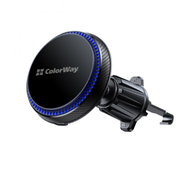 ColorWay Універсальний автотримач ColorWay MagSafe 360° Air Vent 15W Black (CW-CHMW041Q-BK)
