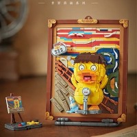 Конструктор LOZ mini Об'ємна картина Крик Мунка без фігурок (1288)