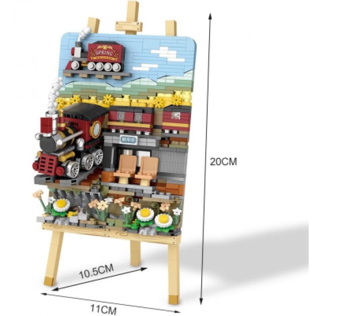 LOZ mini Конструктор LOZ mini Весняний поїзд без фігурок (1296)