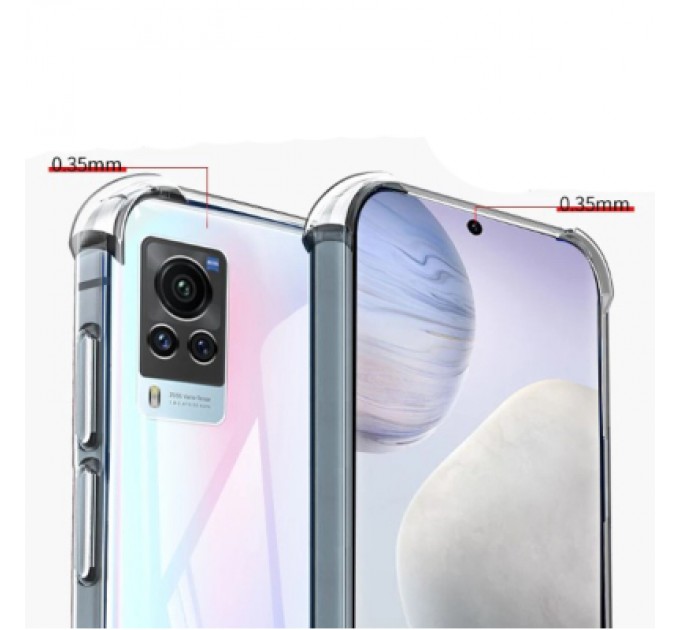 Чохол до мобільного телефона BeCover Anti-Shock Vivo X60 Pro Clear (711788)