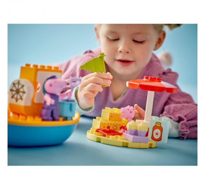 Конструктор LEGO DUPLO Peppa Pig Морська прогулянка Пеппи на човні (10432)