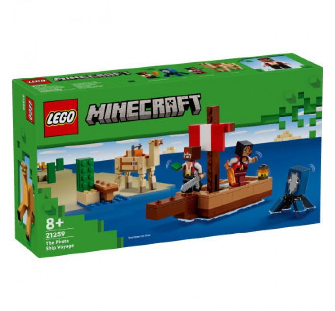 Конструктор LEGO Minecraft Подорож на піратському кораблі (21259-)