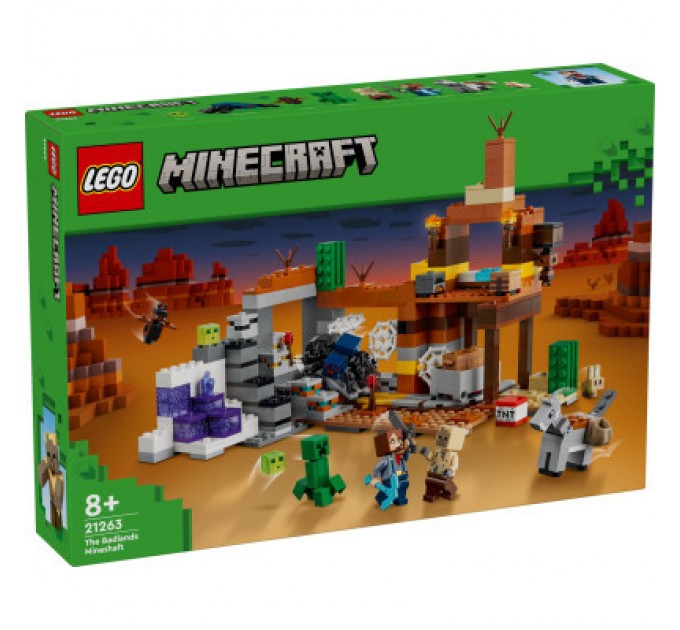 LEGO Конструктор LEGO Minecraft Покинута шахта у безплідних землях (21263)