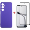 Dengos Чохол до мобільного телефона Dengos Realme C65 + Glass Purple (DG-KM-95)