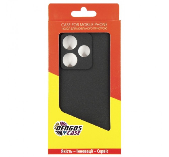 Dengos Чохол до мобільного телефона Dengos Xiaomi Redmi 13 4G Carbon + Glass Black (DG-KM-98)