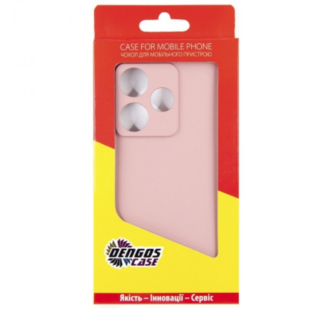 Dengos Чохол до мобільного телефона Dengos Xiaomi Redmi 13 4G Soft + Glass Pink (DG-KM-99)