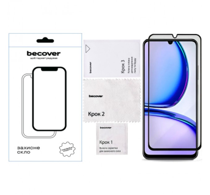 BeCover Скло захисне BeCover Realme C61 Black (711809)