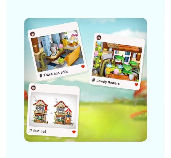 LOZ mini Конструктор LOZ mini Лісова хатина без фігурок (1225)