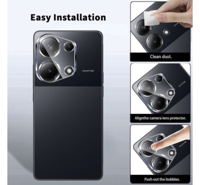 Скло захисне Dengos Xiaomi Redmi Note 13 4G + camera module glass (DG-TGSCP-01)