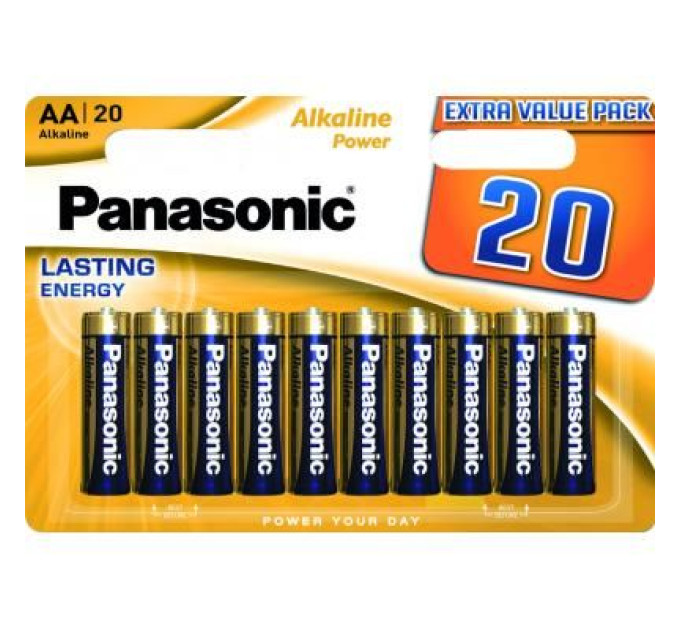 Panasonic Батарейка Panasonic LR06 Alkaline Power * 20 (LR6REB/20BW)