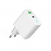 Gembird Зарядний пристрій Gembird 1xUSB-A + 1 Type-C (PD20Вт + QC3.0 18Вт) white (TA-UC-PDQC20L-W-01)
