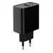 Зарядний пристрій Gembird 1xUSB-A + 1 Type-C (PD20Вт + QC3.0 18Вт) black (TA-UC-PDQC20-01-BK)