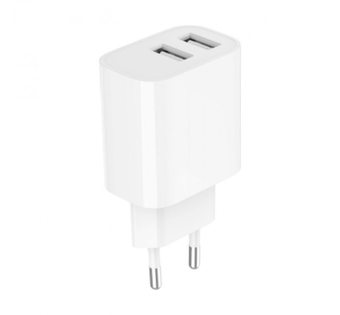 Gembird Зарядний пристрій Gembird 2 USB-A 5V/2.4A (12W) white (TA-UC-2A12-01)