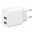 Gembird Зарядний пристрій Gembird 2 USB-A 5V/2.4A (12W) white (TA-UC-2A12-01)