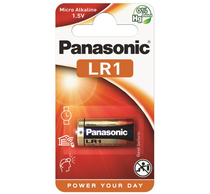 Panasonic Батарейка Panasonic LR1 * 1 Alkaline (LR1L/1BE)
