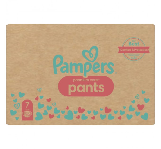 Pampers Підгузки Pampers Premium Care Pants Трусики Розмір 7 (17+ кг) 80 шт. (8700216338981)