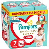 Підгузки Pampers Premium Care Pants Трусики Розмір 7 (17+ кг) 80 шт. (8700216338981)