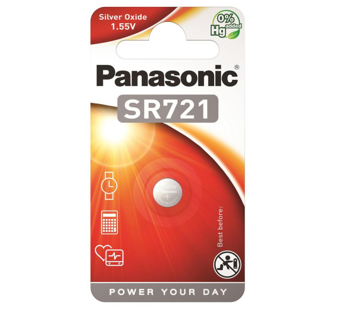 Panasonic Батарейка Panasonic SR721 * 1 Silver Oxide (SR-721EL/1B)