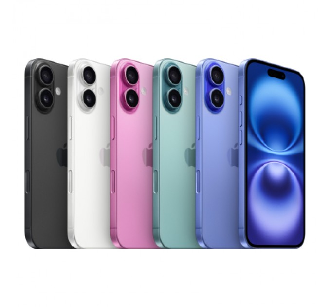 Apple Мобільний телефон Apple iPhone 16 128GB Black (MYE73)