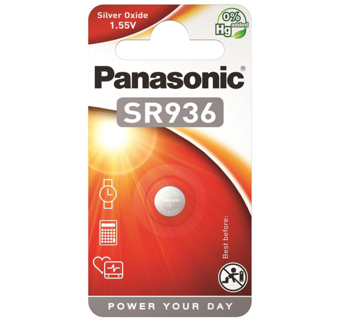 Panasonic Батарейка Panasonic SR936 * 1 Silver Oxide (SR-936EL/1B)