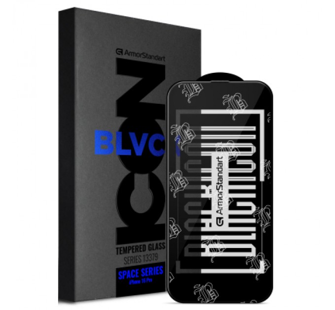 Armorstandart Скло захисне Armorstandart Space Black Icon Apple iPhone 16 Pro (ARM78025)