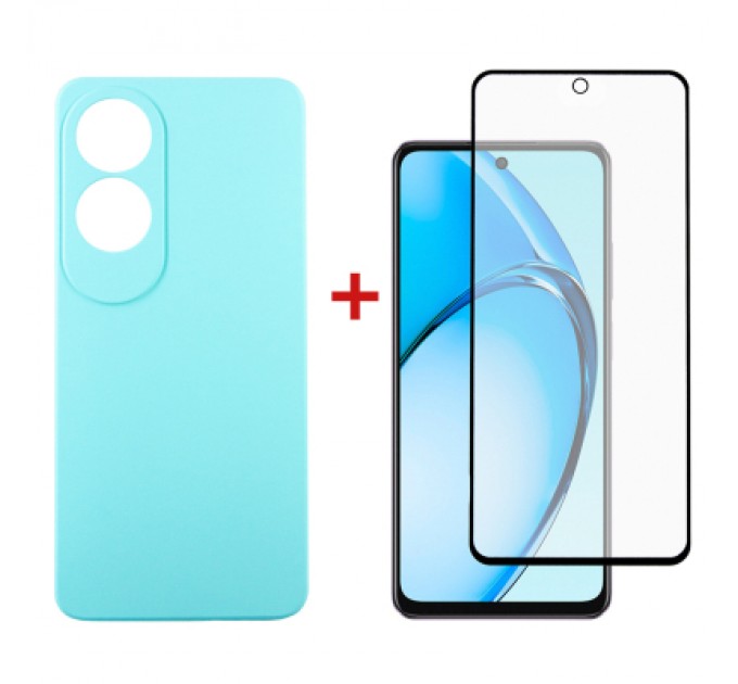 Dengos Чохол до мобільного телефона Dengos Oppo A60 Soft + glass Ice Blue (DG-KM-105)