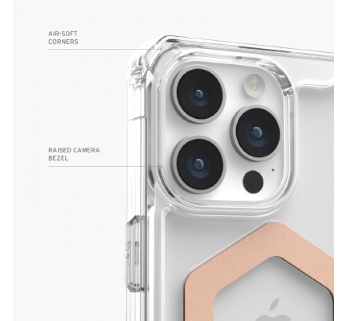 UAG Чохол до мобільного телефона UAG iPhone 15 Pro Max Plyo Magsafe Ice/Rose Gold (114305114348)