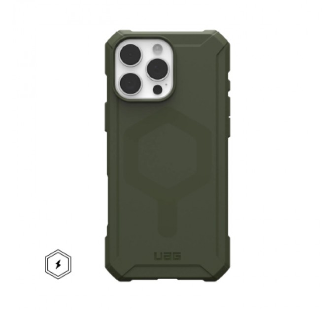 UAG Чохол до мобільного телефона UAG iPhone 16 Pro Max Essential Armor Magsafe Olive Drab (114449117272)