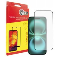 Скло захисне Dengos Full Glue iPhone 16 (black) (TGFG-366)